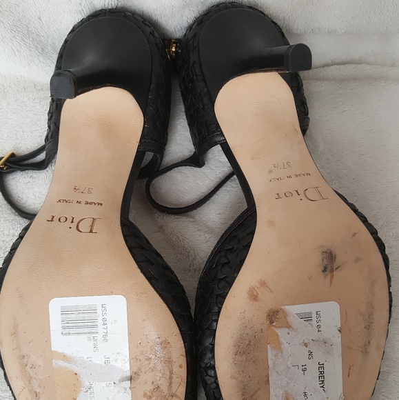 Dior peep toe strappy heels - Picture 4 of 4